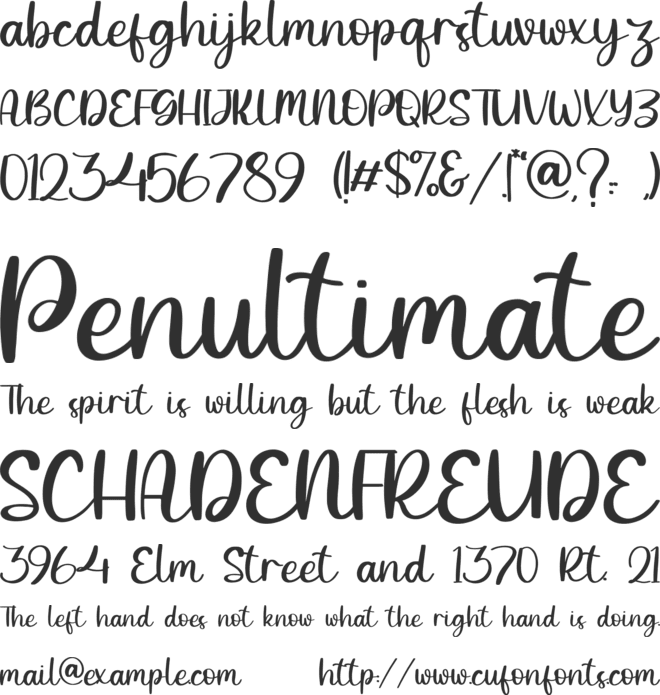 Magicpearl font preview