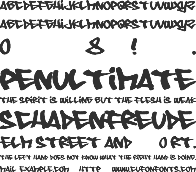 08 Underground font preview