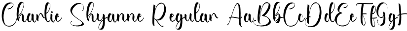 Charlie Shyanne Regular font