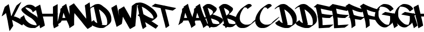 kshandwrt font
