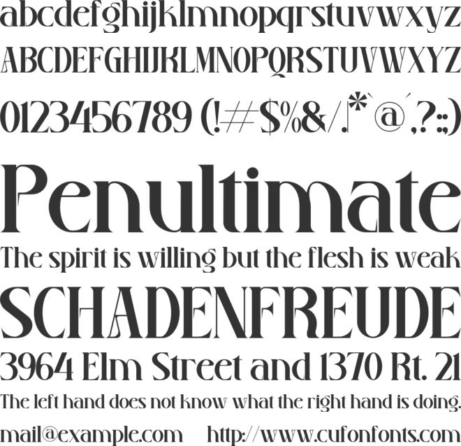 Ruadson font preview