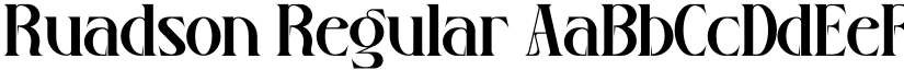 Ruadson Regular font