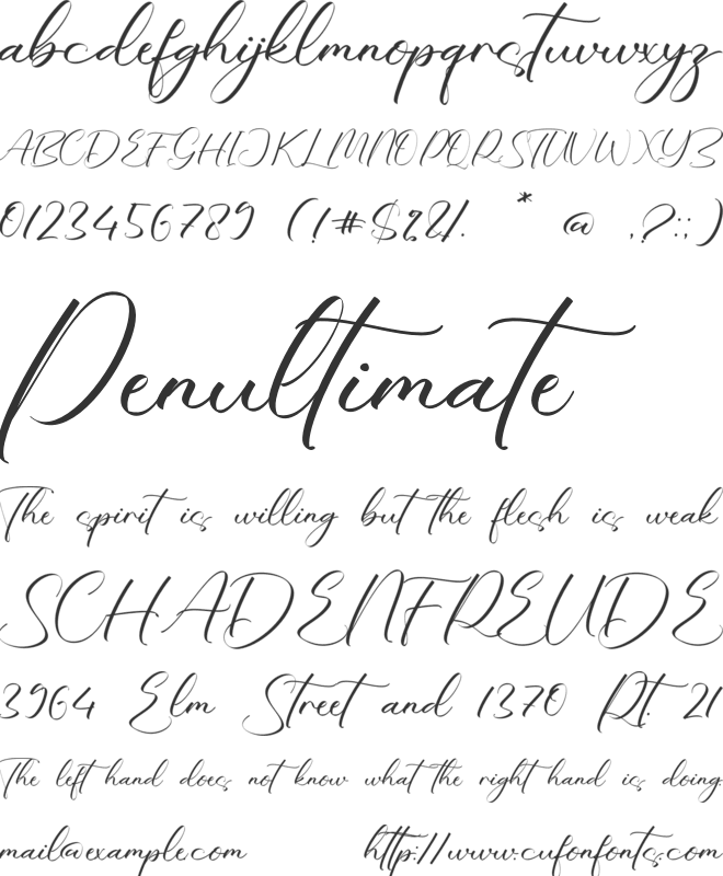 Kassandra Claudia font preview