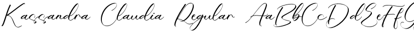 Kassandra Claudia font download