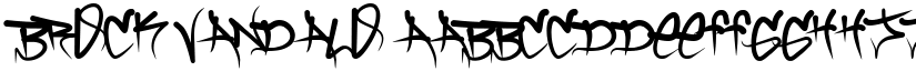 Brock Vandalo font