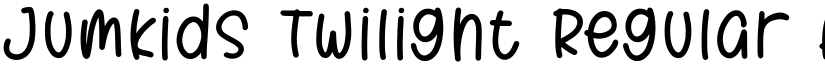 Jumkids Twilight Regular font