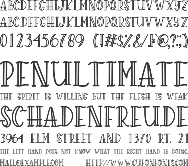 Melodical font preview