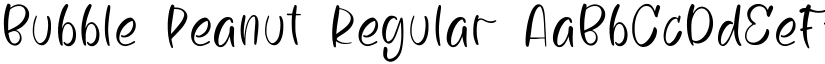 Bubble Peanut font download