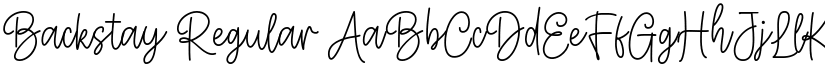 Backstay Regular font