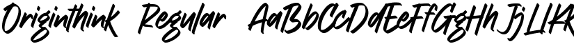 Originthink Regular font