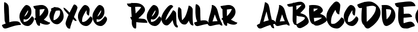 Leroyce Regular font