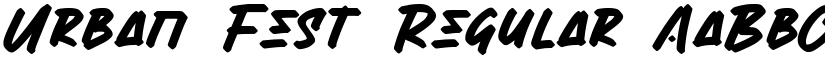 Urban Fest Regular font