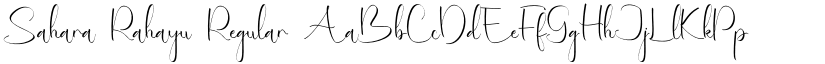 Sahara Rahayu Regular font