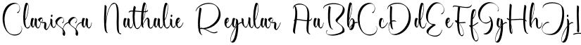 Clarissa Nathalie Regular font