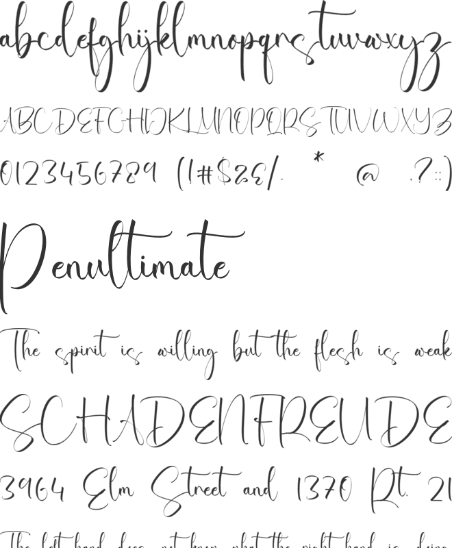 Shiloh Rosemary font preview