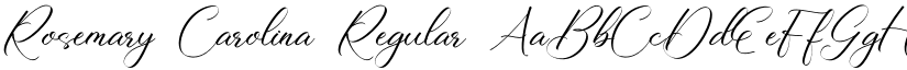 Rosemary Carolina Regular font