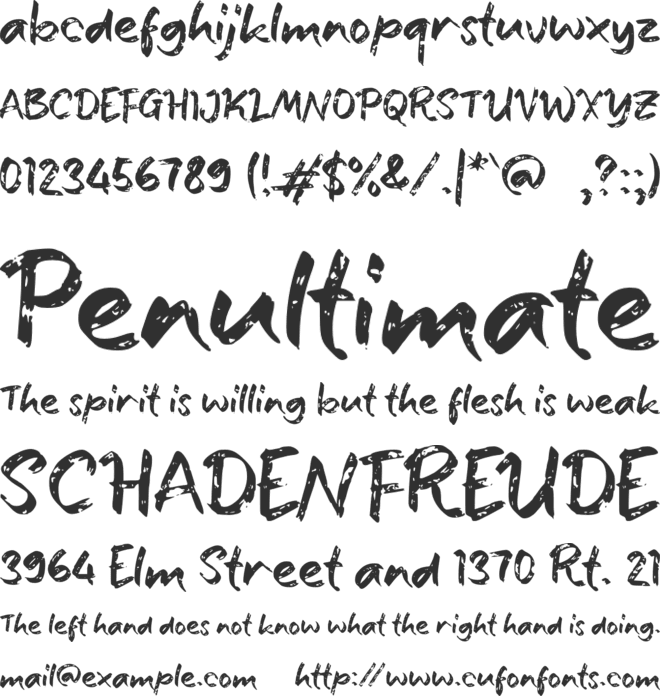 e Either Peace font preview