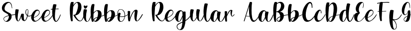 Sweet Ribbon Regular font