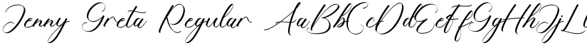 Jenny Greta Regular font