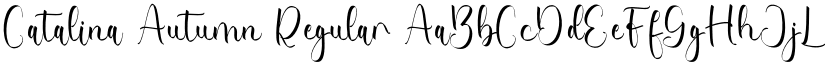 Catalina Autumn Regular font