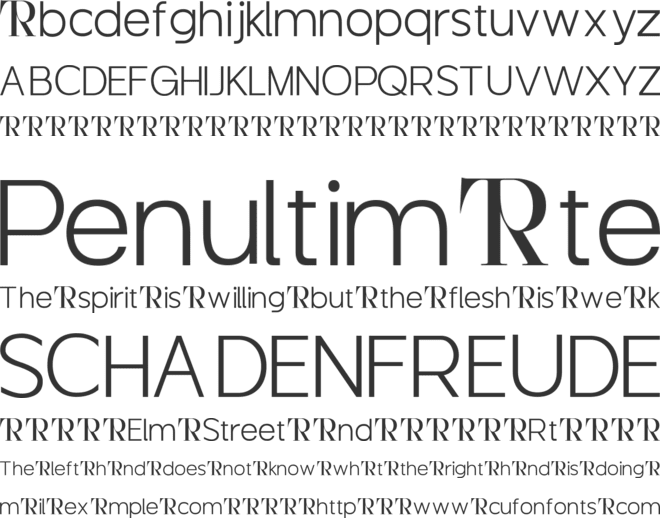 Guminert font preview
