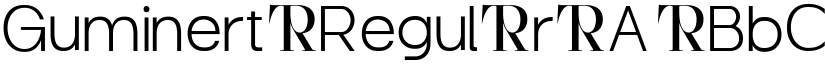 Guminert Regular font