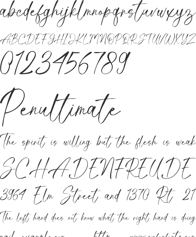 Dream Always font preview