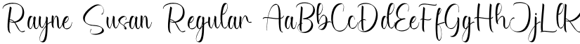 Rayne Susan Regular font