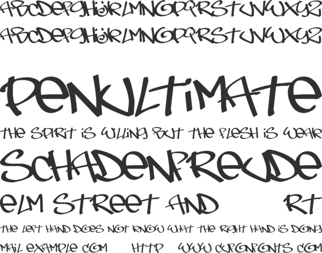 Tags Xtreme font preview