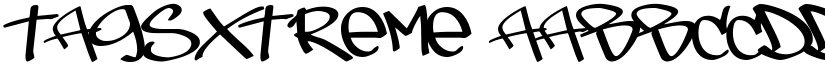 TagsXtreme font
