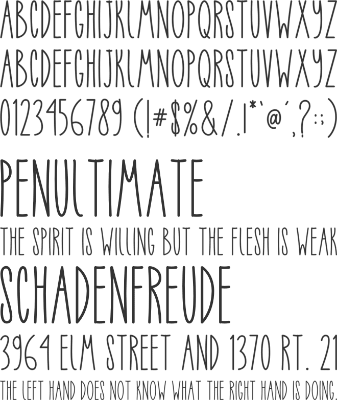 Just Believe font preview