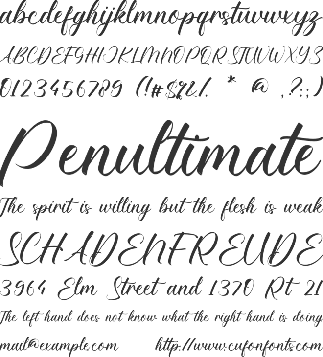 Malayah Amaris font preview