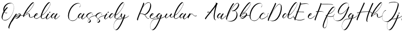 Ophelia Cassidy Regular font