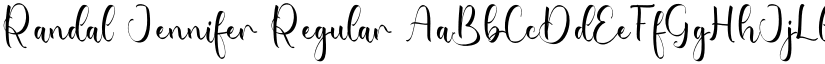 Randal Jennifer Regular font