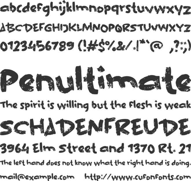 e Easy Oatmeal font preview