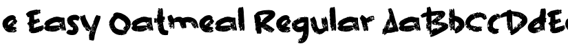e Easy Oatmeal Regular font