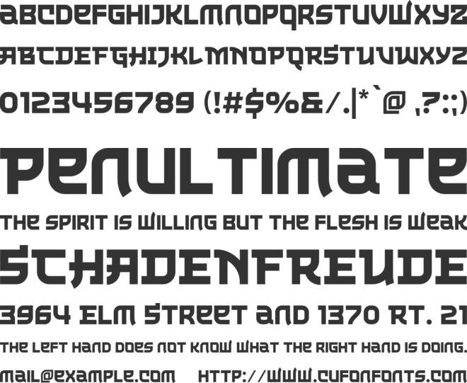 The Last Shuriken font preview