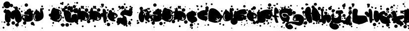 Mad Bubbles font