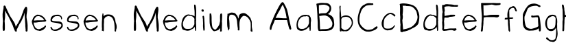 Messen Medium font
