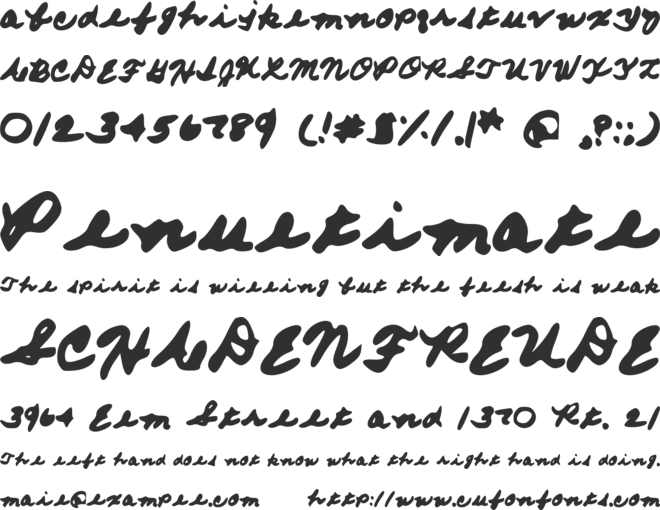 FromMomsHand font preview
