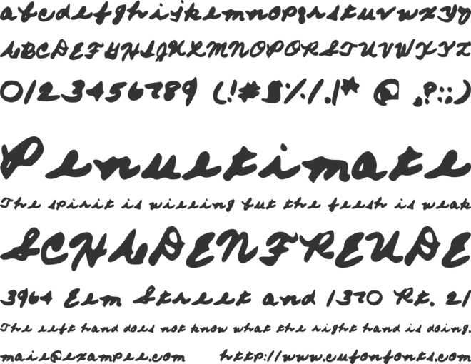 FromMomsHand font preview