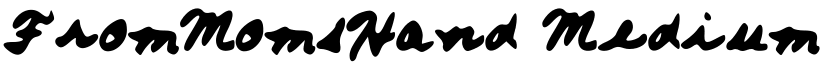 FromMomsHand font download