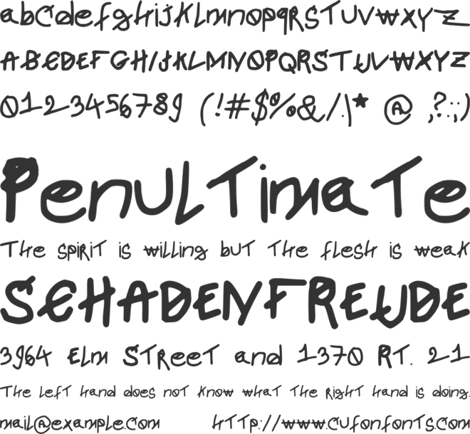 newjoshfont font preview