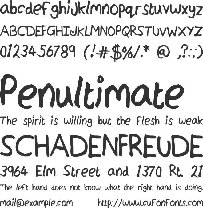 JordFont font preview