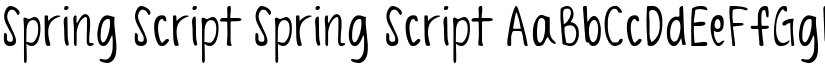 Spring Script Spring Script font
