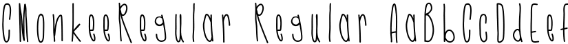 CMonkeeRegular Regular font