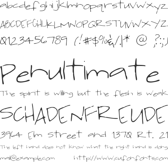 jackishandwriting font preview