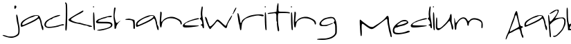 jackishandwriting Medium font