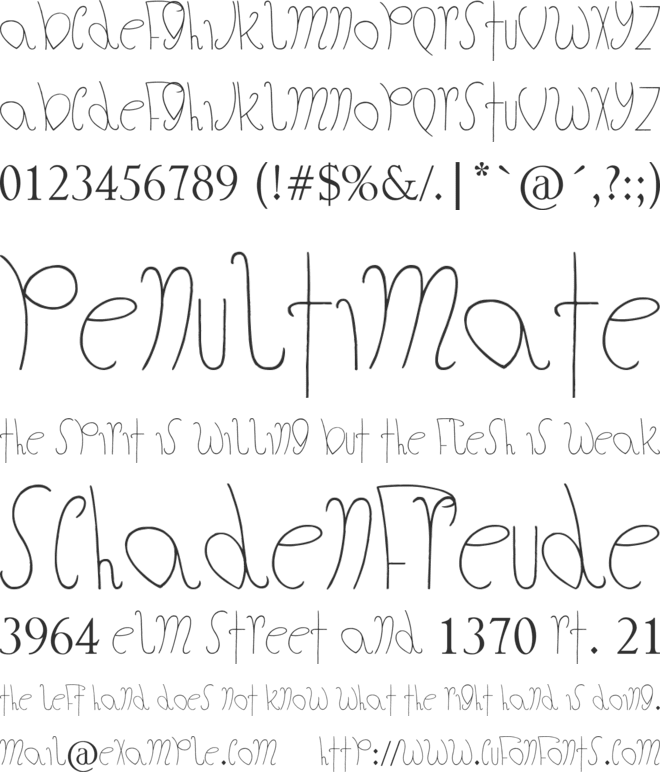 The Fat Store font preview