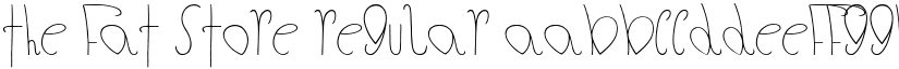The Fat Store font download